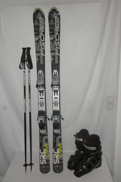 Fischer " Src " Top Ski Allround Carver 150 Cm + Salomon Skischuhe Gr:40 Im Set