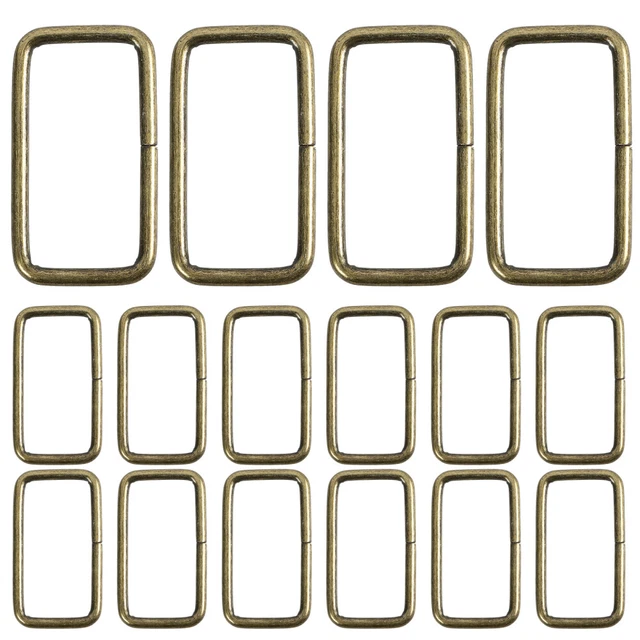 Sac à main Sangle Anneaux 4Pcs 34mm Ressort Boucle Quincaillerie pour Sac Bronze