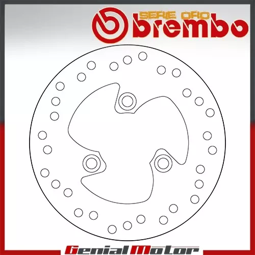 Disco Freno Fisso Brembo Serie Oro Anteriore per Yamaha Aerox 100 2000 > 2002