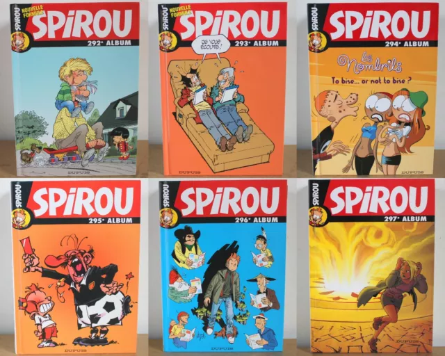 Lot de 6 Albums Spirou N°292 293 294 295 296 et 297 2006/7