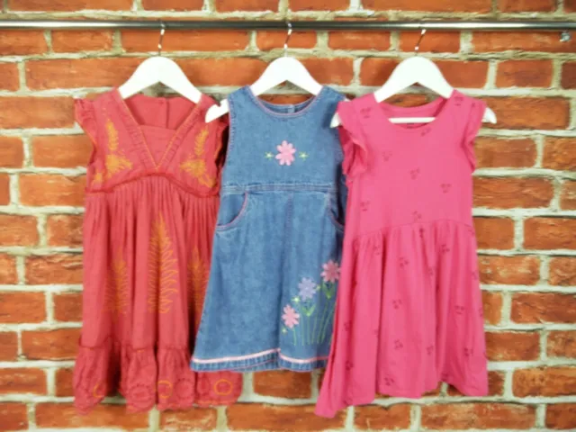 Girls Bundle Age 2-3 Years Mothercare Next H&M Sleeveless Dress Set Denim 98Cm