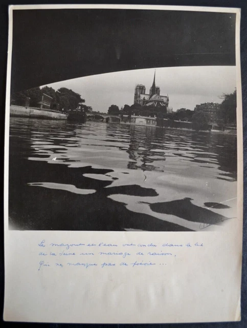Foto Analogica Di Louis Peltier Parigi 1950 Pressa Notizie Zip Continental'