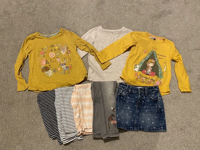 Girls age 3-4 bundle 8 piece tops bottoms next M&S