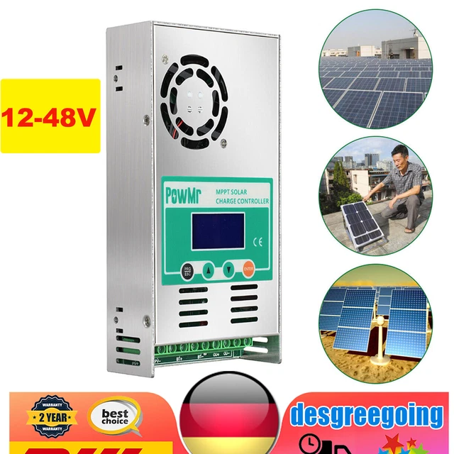 Regolatore carica solare regolatore solare 60 amp MPPT regolatore carica solare 12-48 V display LCD auto
