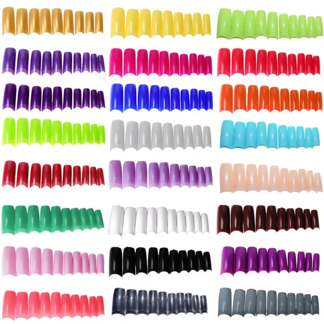 False Nails Fake French Full Nail Art Tips Glitter Zebra Acrylic UK SALE