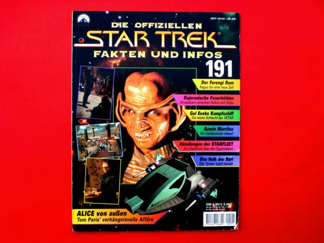 Die Offiziellen STAR TREK Fakten und Infos  Heft Nr.191/2001