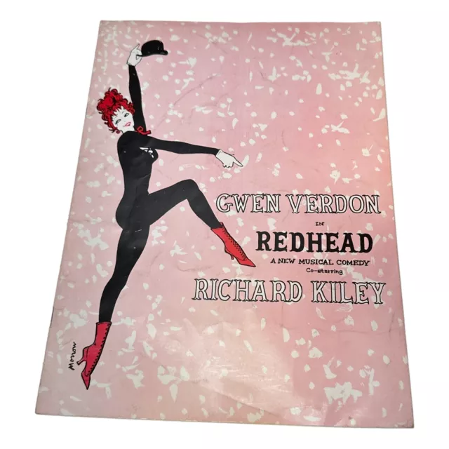 Red Head Gwen Verdon Theater Souvenir Brochure Vintage Bob Fosse 1959