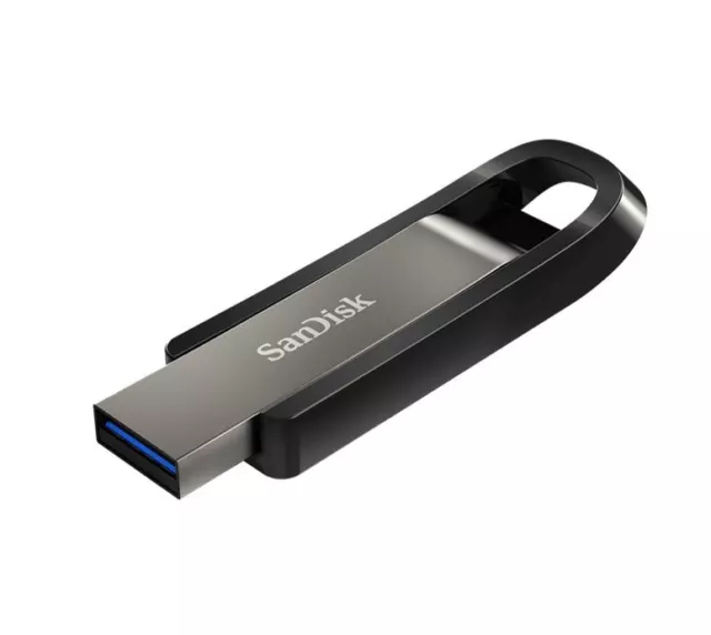 SanDisk 64GB Extreme GO USB3.2 Metal Flash Drive USB-A 400MB/s SecureAccess e...