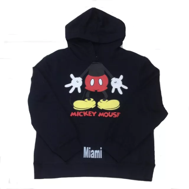 Kids' DISNEY Hoodie Boys' Girls' Headless MICKEY MOUSE Black Medium (Size 8) M