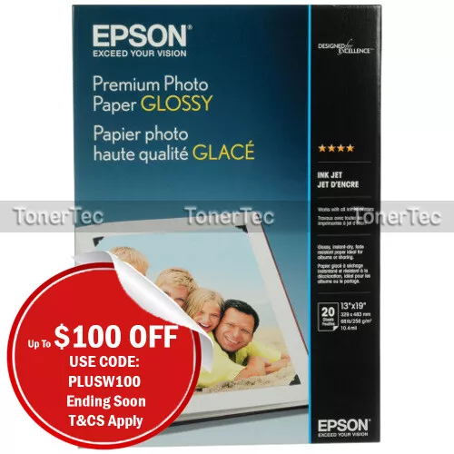 Epson S041289 A3+ Premium Glossy Photo Paper 1270/1290 20xPack/255gsm C13S041289
