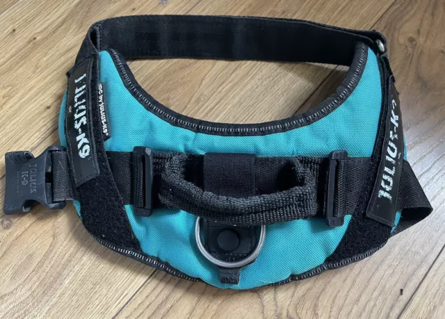 julius K9 dog Harness Medium (0)  Turquoise IDC Power.