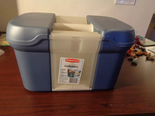 Organizador de mano de mano Rubbermaid CURVER almacenamiento artesanal artesanal caja de herramientas de costura 15x10
