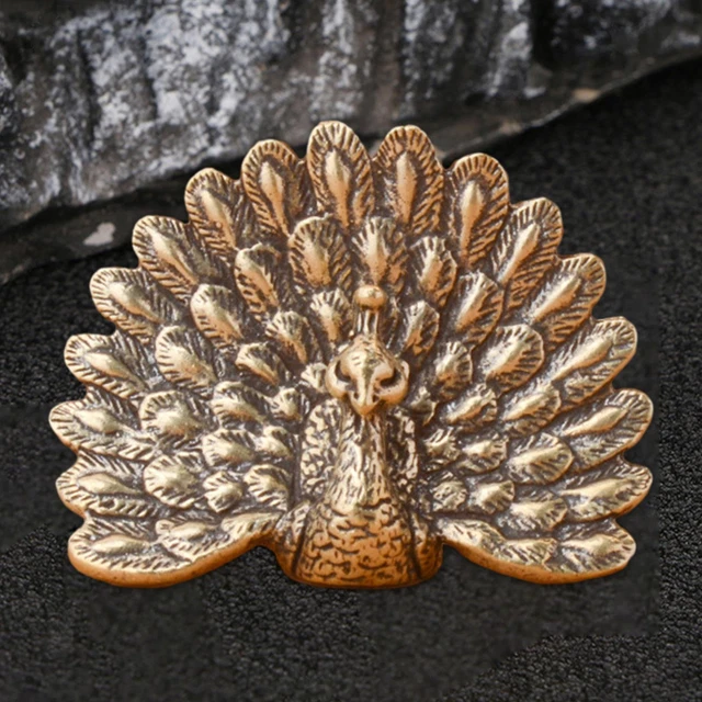 Messing Wal Skulptur - Antike Metallfigur Für Desktop Deko