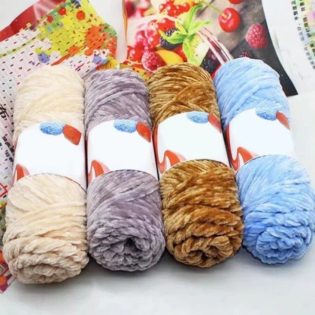 PERMANENT YARN CHENILLE yarn crochet shoe sewing thread extra soft hand ...