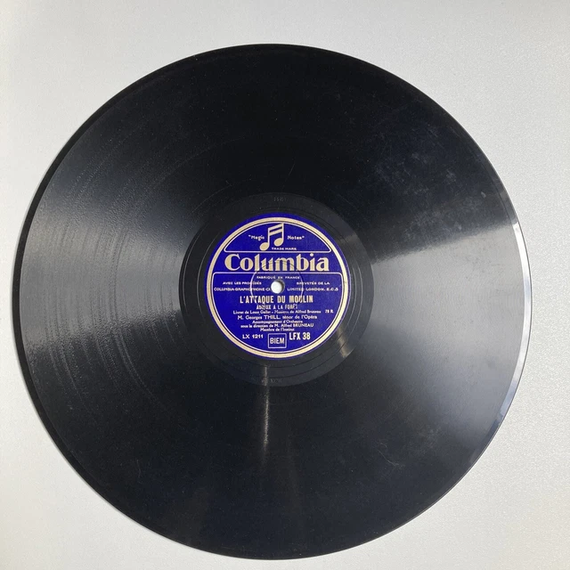 78 rpm Thill L'attaque Du Moulin, Sapho Lfx38 2