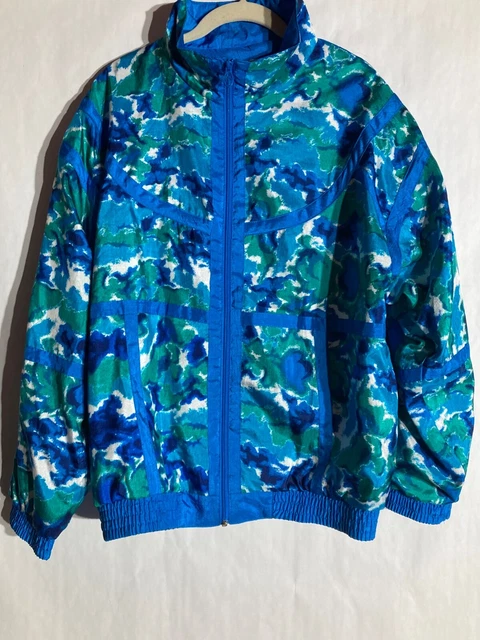 Vintage 80's Lavon Women's TrackSuit Windbreaker Nylon Jacket Only Size Large