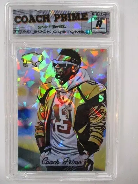 Deion Sanders Coach Prime  Cracked Ice Refractor   zx4 rc
