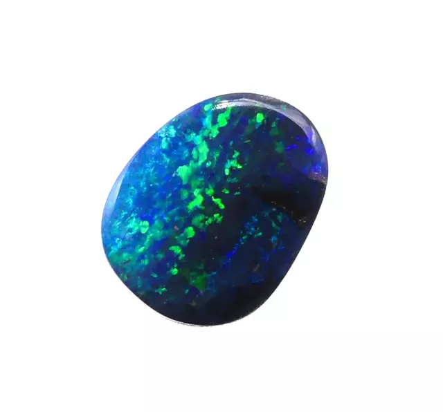 Australian Boulder Opal, Solid Natural Polished Gem Loose Stone, 10x8mm 10657