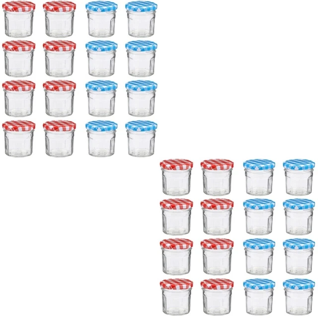 24 Pcs Bonbontopf Aus Glas Behälter Mit Deckel Mousseglas Container