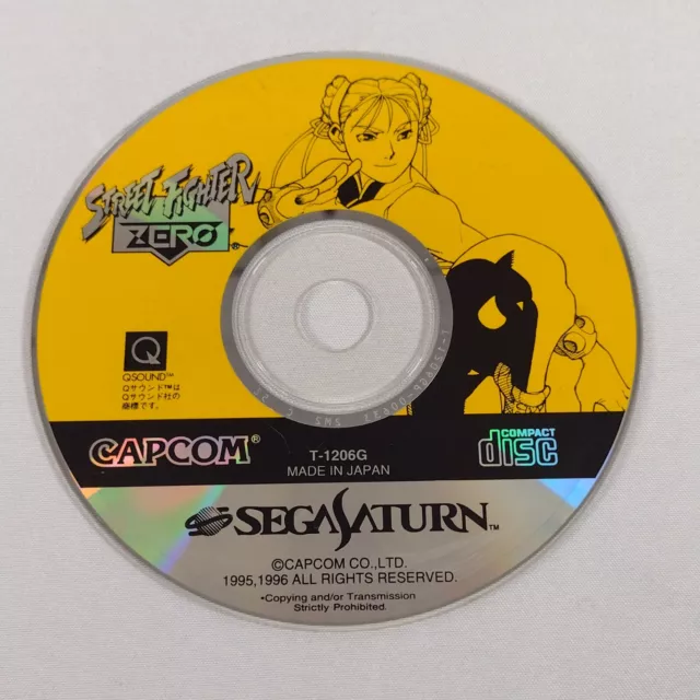 Japanese Street Fighter Zero 1 Sega Saturn Disc Only Japan Import US Seller