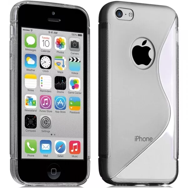 Housse Etui Coque S-Line Style Translucide pour Apple iPhone 5C + Film de Protec