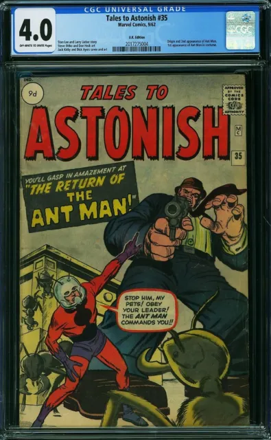 Tales To Astonish #35 1st App of Ant Man costume CGC  4.0