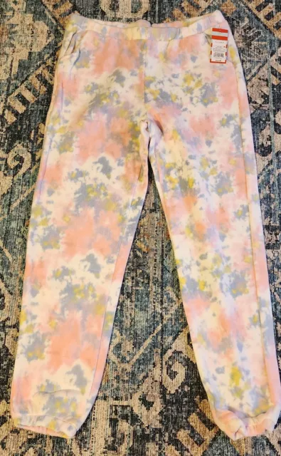 Cat & Jack Tye-Dye Fleece Pajama Pants Joggers Junior Girls XL 14 16 Plus NWT