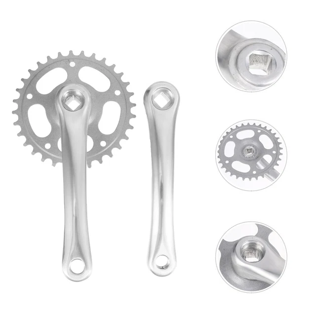 ASMWVN Pédalier de vélo Pliant 150mm, pédalier intégré Creux, Plateau