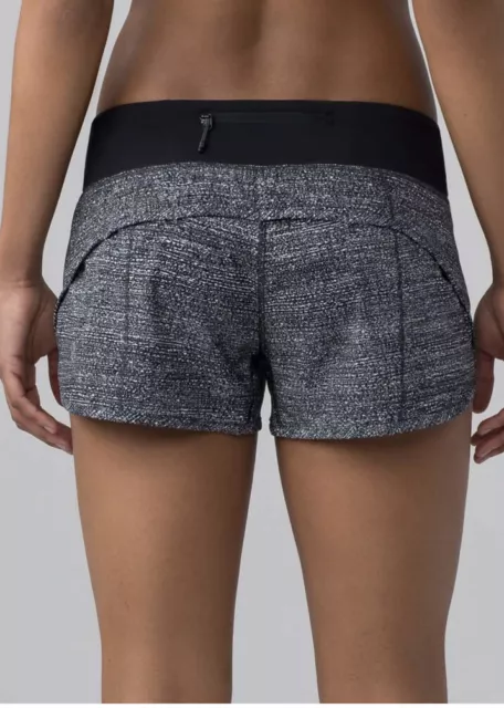 Lululemon Speed Up Shorts Salt Alpine Black size 4 Inseam 2.5 Woman’s