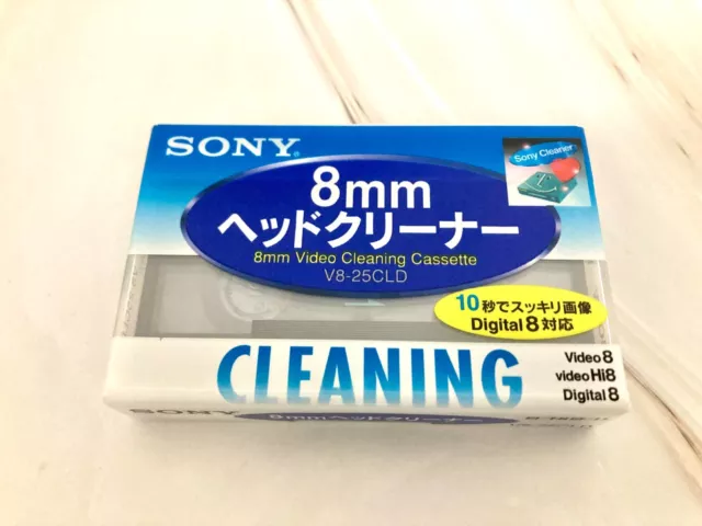 SONY DV Video Head Cleaner Cassette Tape Cleaning Hi8 Digital 8 mm