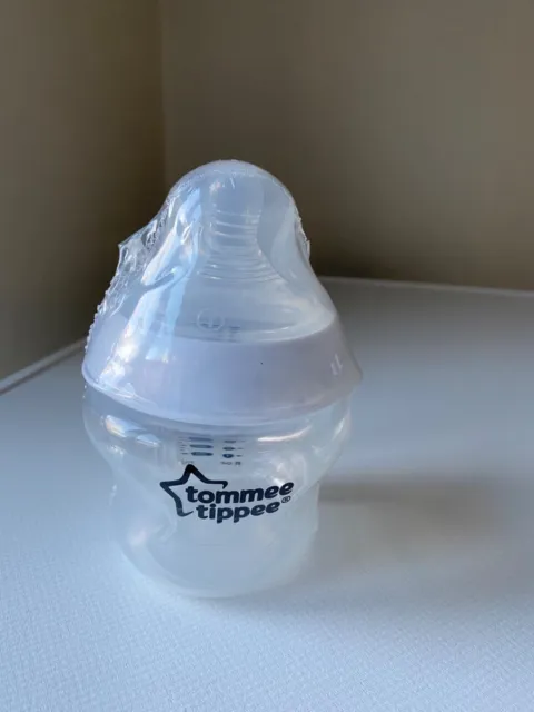 Tommee Tippee baby bottle closer to nature clear plastic brand new shrink wrap
