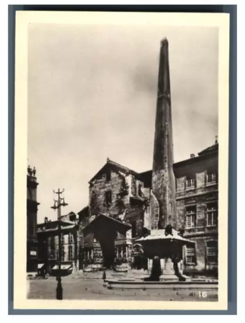 France, Arles, Obelisk d&#039;Arles  Vintage silver print. Tirage argentique