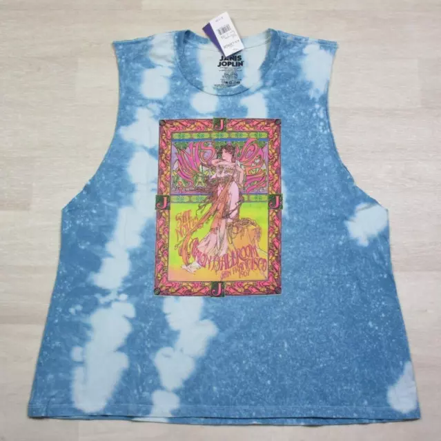 Janis Joplin Band (2XL) Avalon Ballroom 1967 Tie Dye Graphic T-Shirt Sleeveless