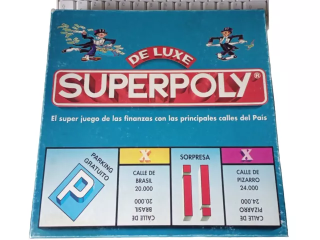 Juego De Mesa De Luxe Superpoly Falomir Juegos Completo Tablero Reglas Fichas