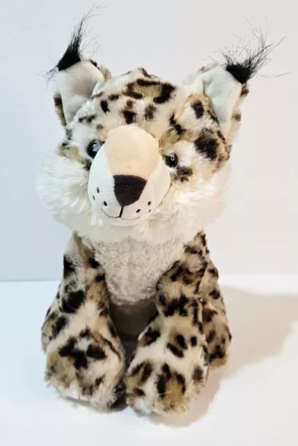 Bobcat Lynx Plush 12" Realistc Stuffed Animal Spotted Wild Cat