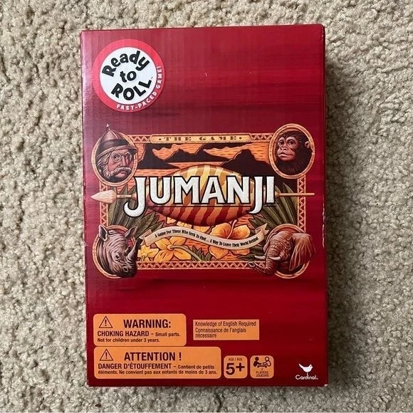 JUMANJI THE BOARD Game Ready To Roll Foldable & Compact Travel £18.58