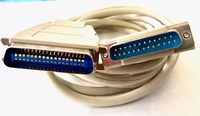 12' DB25 25-Pin DB 25 Male to DB50 50-Pin DB 50 Male Serial Printer Cable Cord