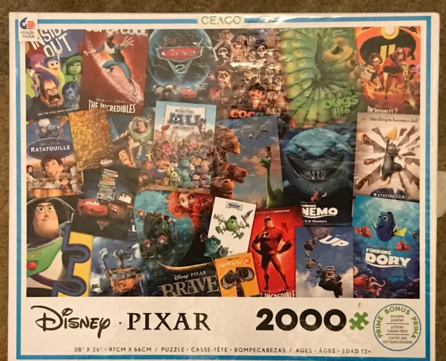 Pixar Clips - 2000 Piece Puzzle - Lucky Duck Toys
