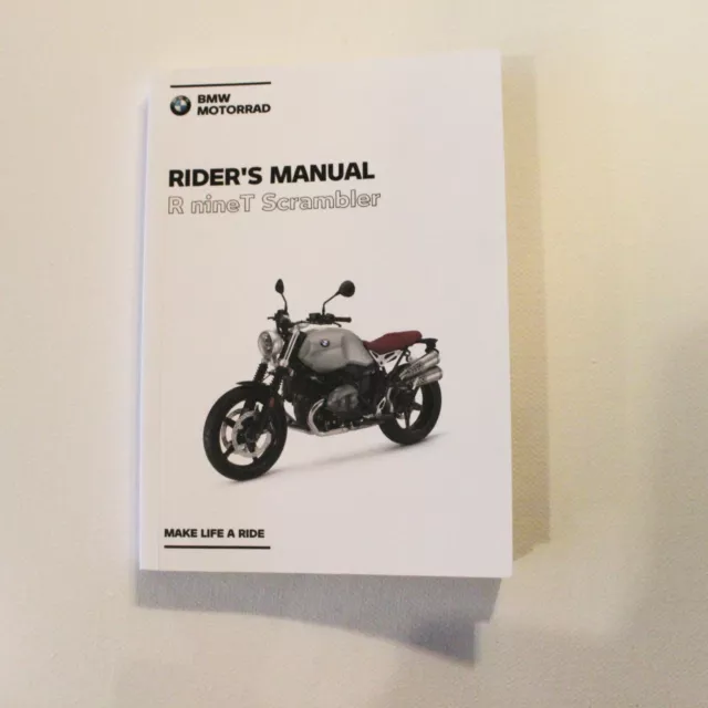 Genuine 2020 BMW R nine T Scrambler Owners Manual 01409830331 1st Edition