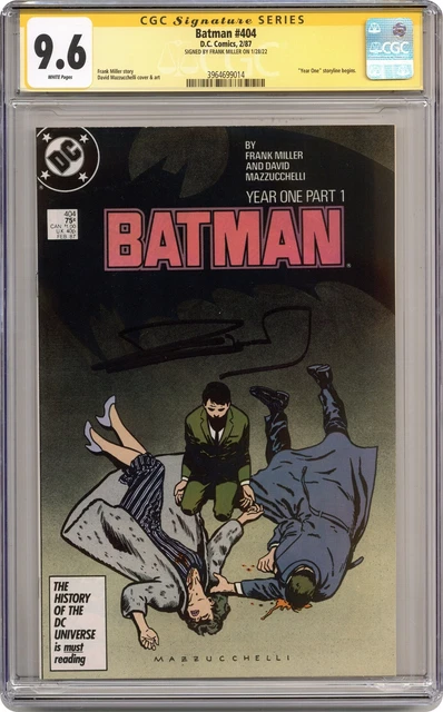 Batman #404 CGC 9.6 SS Frank Miller 1987 3964699014