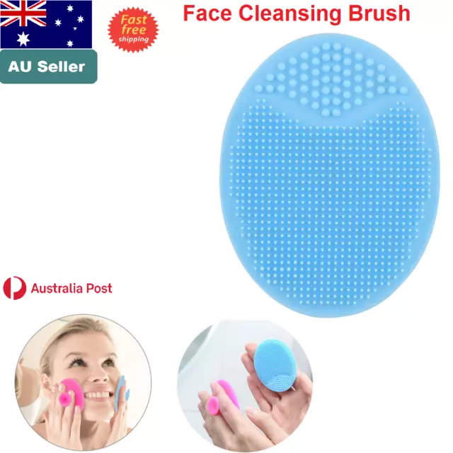 Silicone Face Cleansing Brush Electric Facial Washing Massager Scrubber Cleanser