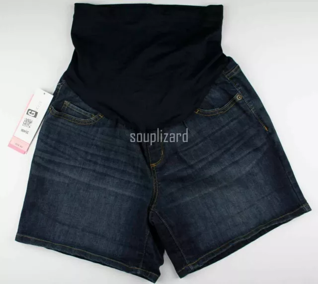 New Maternity Over Belly Shorts Jean Denim Women's Liz Lange NWT Size Small