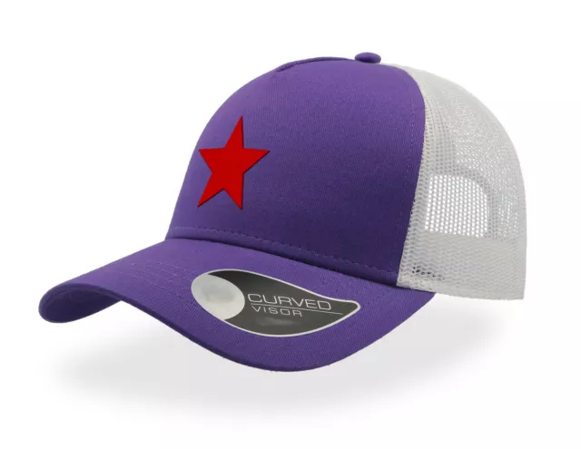 Trucker Cap - Communist Red Star -  Half Mesh Snapback - Baseball Hat - Unisex