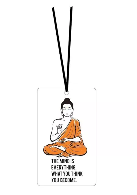 Buddha Car Hanging Accessories Quotes God Car Hanging Wooden Sublimation Printed