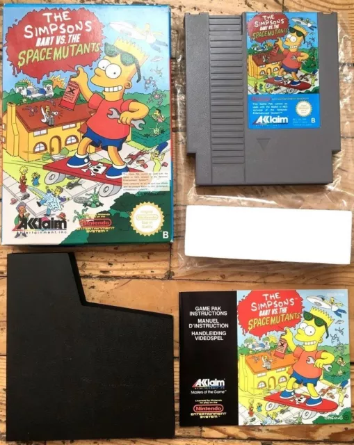 Tbe - Bart Vs The Space Mutants Complet Nes Pal B Fra Cib Ovp The Simpsons - Vgc