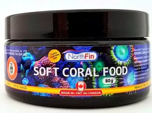 Northfin Souple Corail Nourriture 80g 250 Microns Poudre Marine Reef Eau Salée