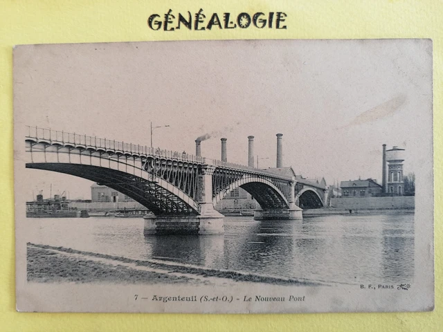 Old SILVEREUIL postcard in 1907 Le NOUVEAU PONT Factory Hauts Ovenneaux