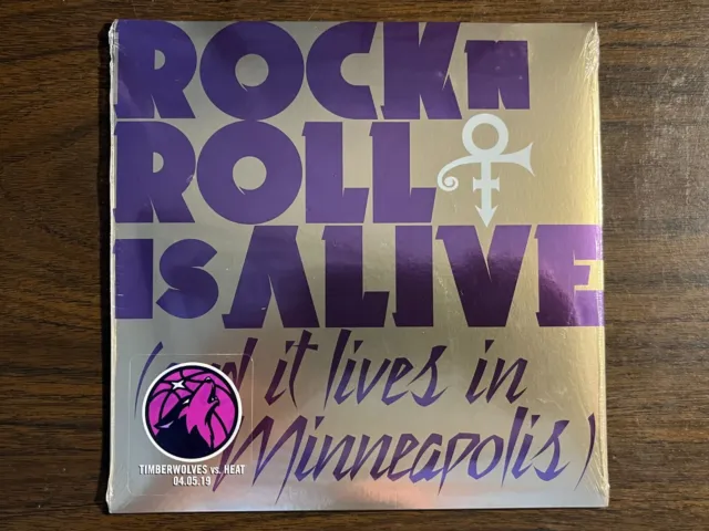 Minnesota Timberwolves Prince Rock N Roll is Alive Minneapolis 7" Vinyl SGA