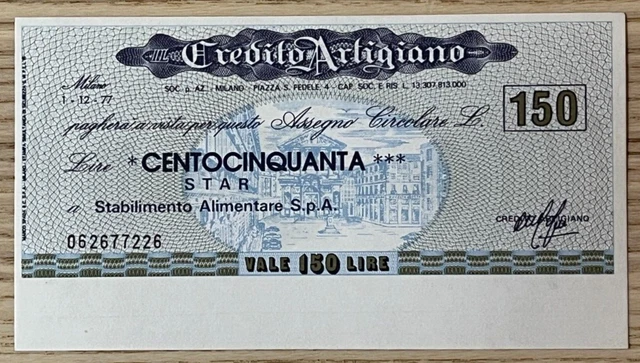 Miniassegni Credito Artigiano