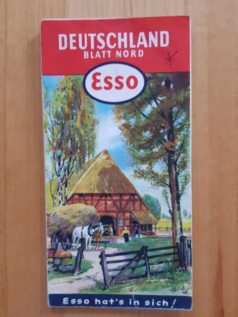 Landkarte Esso Karte Deutschland Blatt Nord
